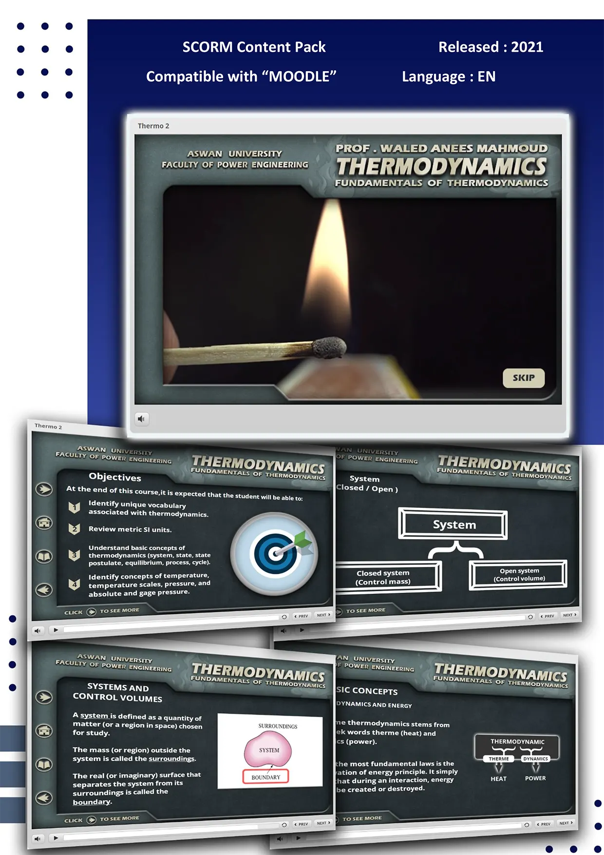 عنصر تعليمى بنظام SCORM